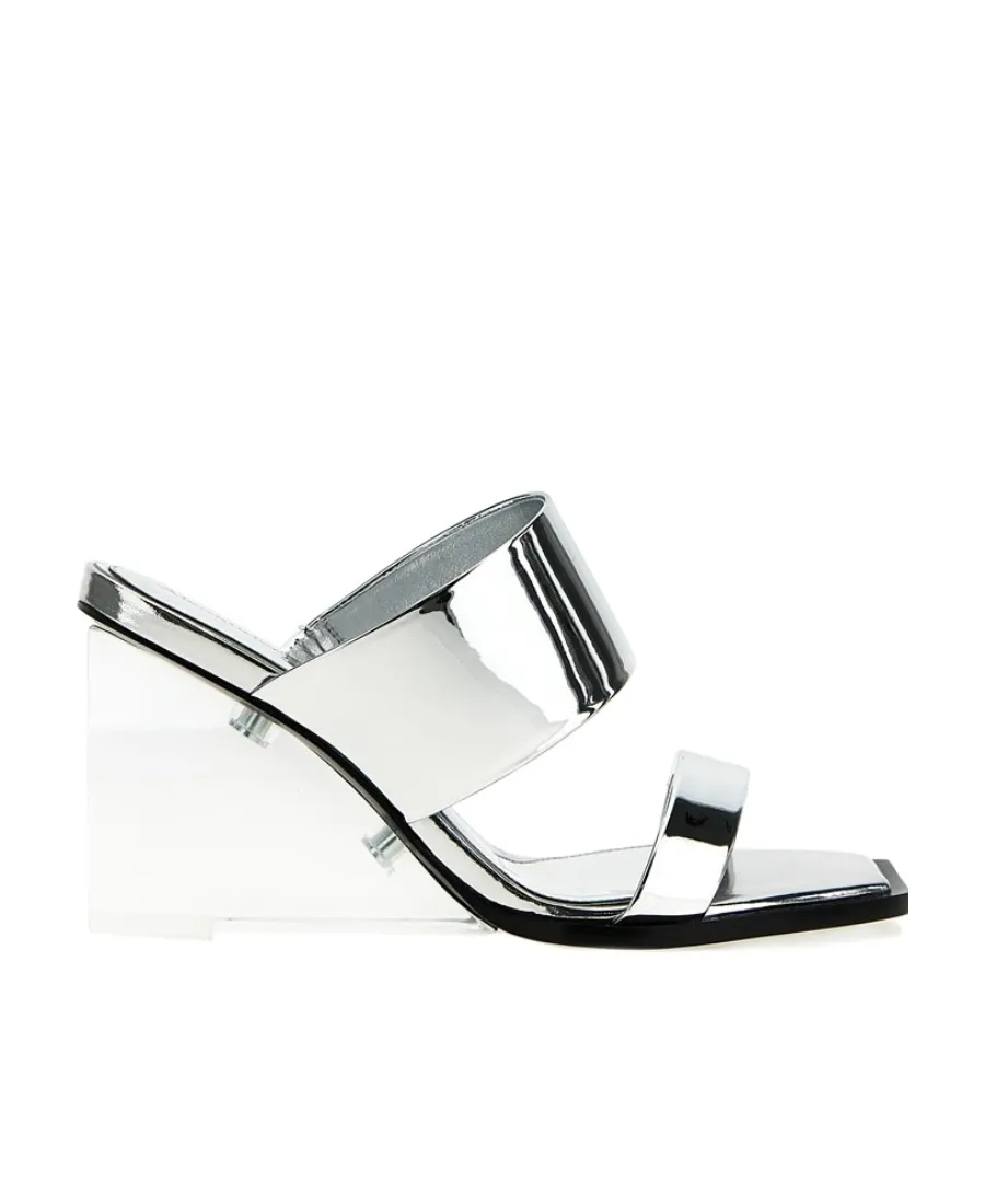Double Strap Wedge Sandals