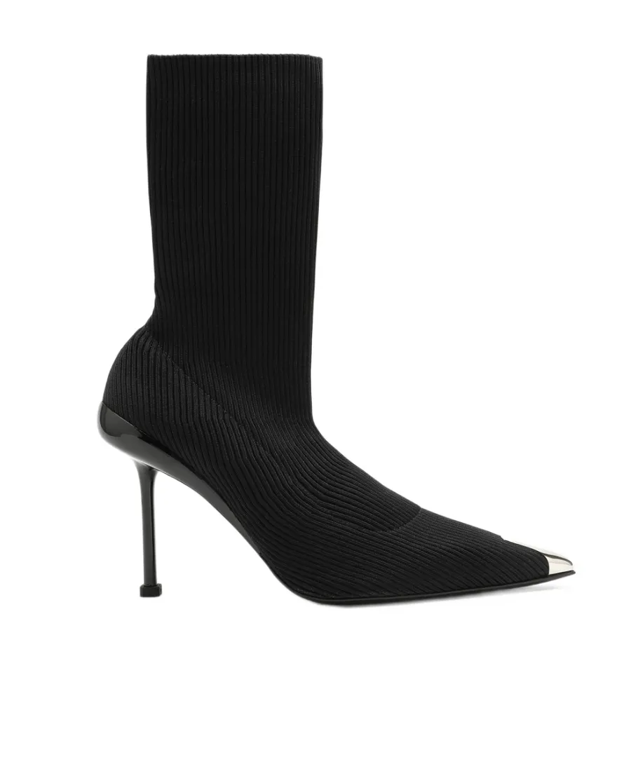 Slash Pointed-Toe Ankle Boots