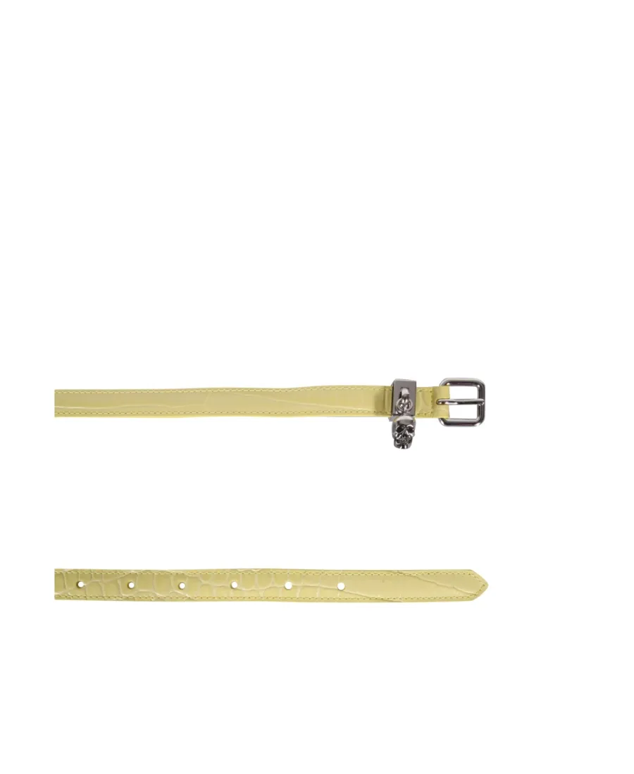 Pave Skull Double Belt