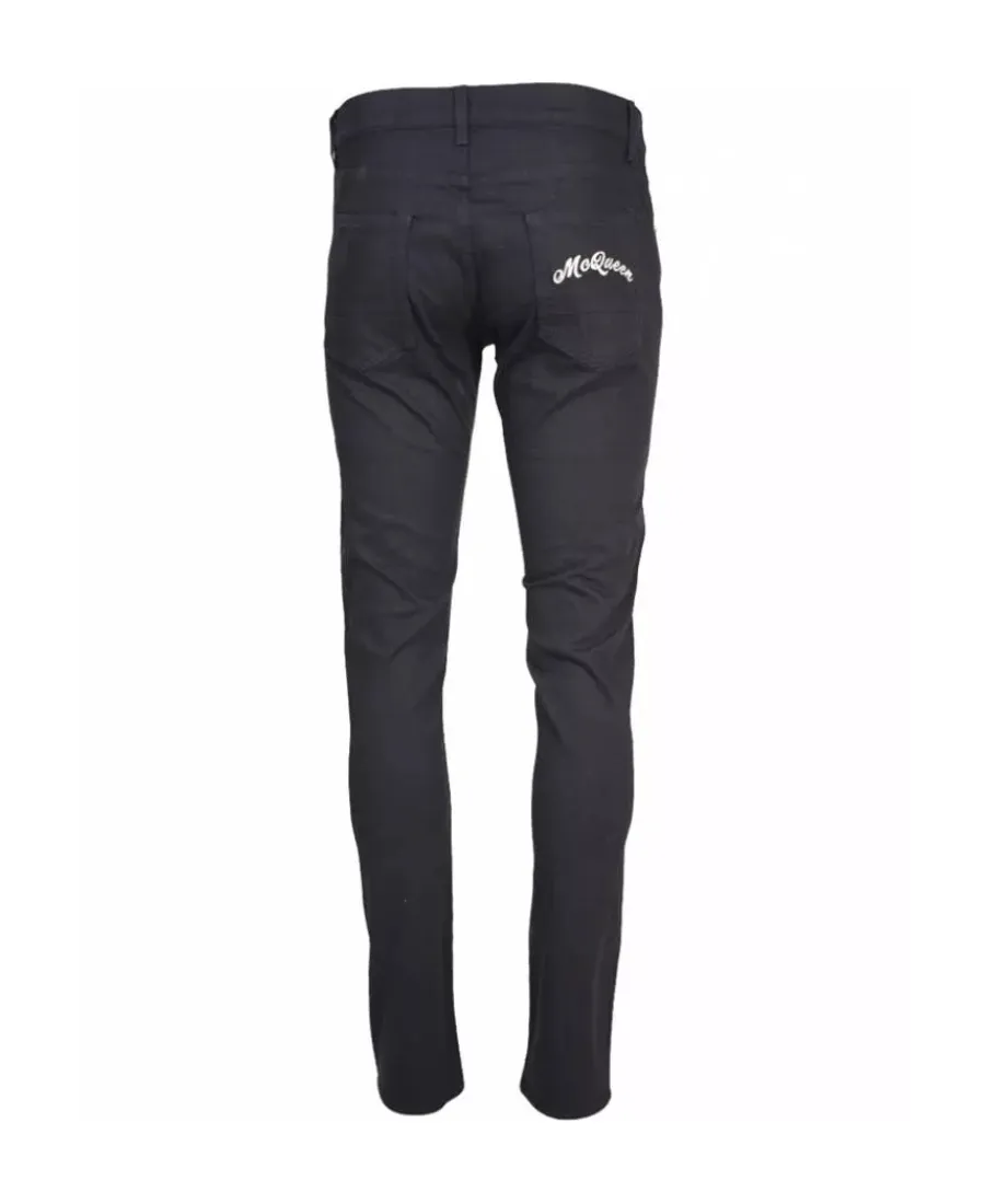 Logo Embroidered Slim Jeans