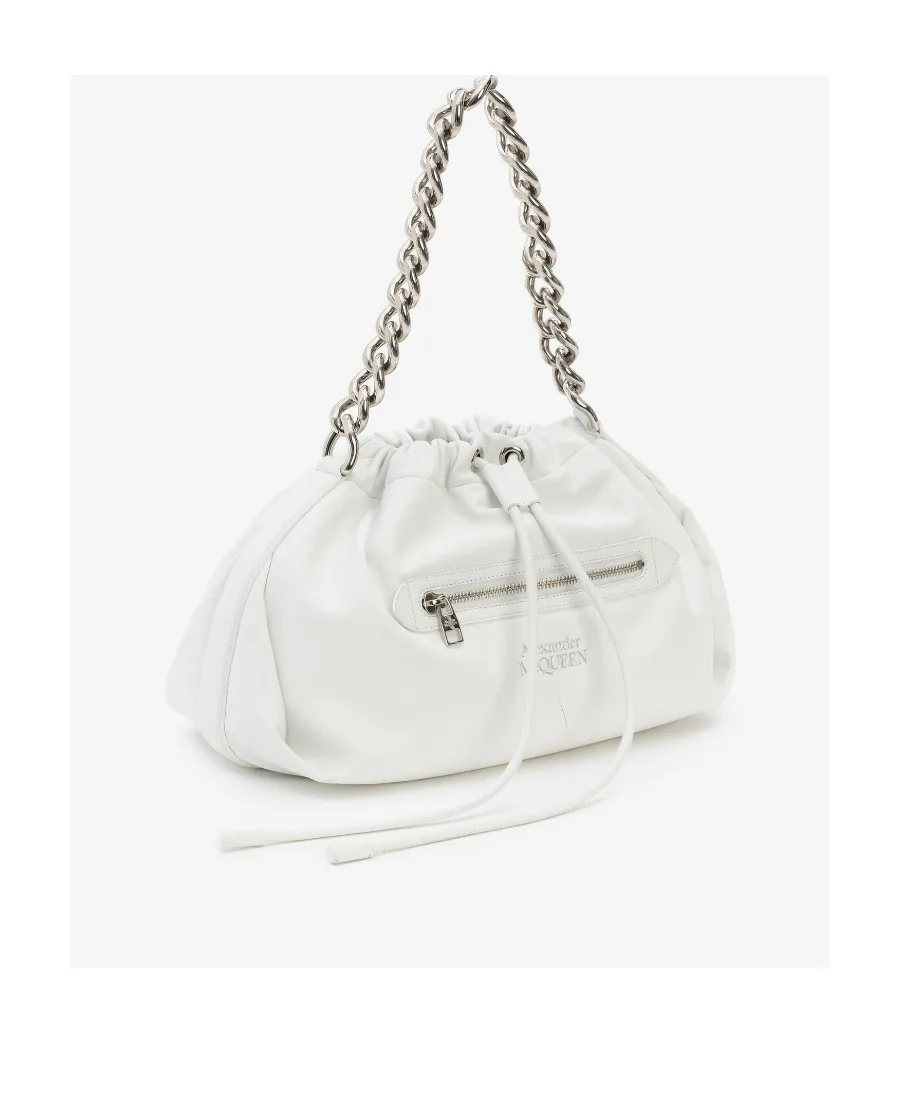 Logo Detailed Drawstring Shoulder Bag