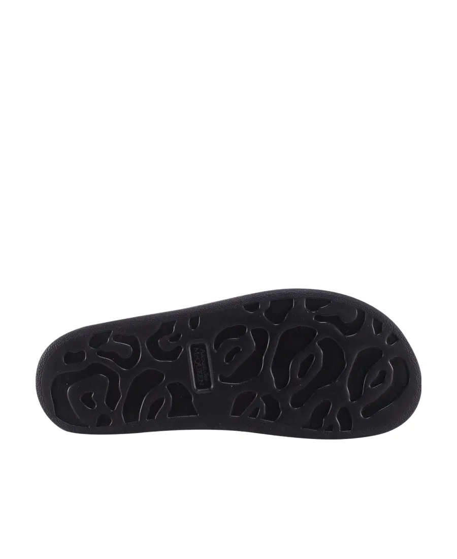 Graffiti Printed Slip-On Slides