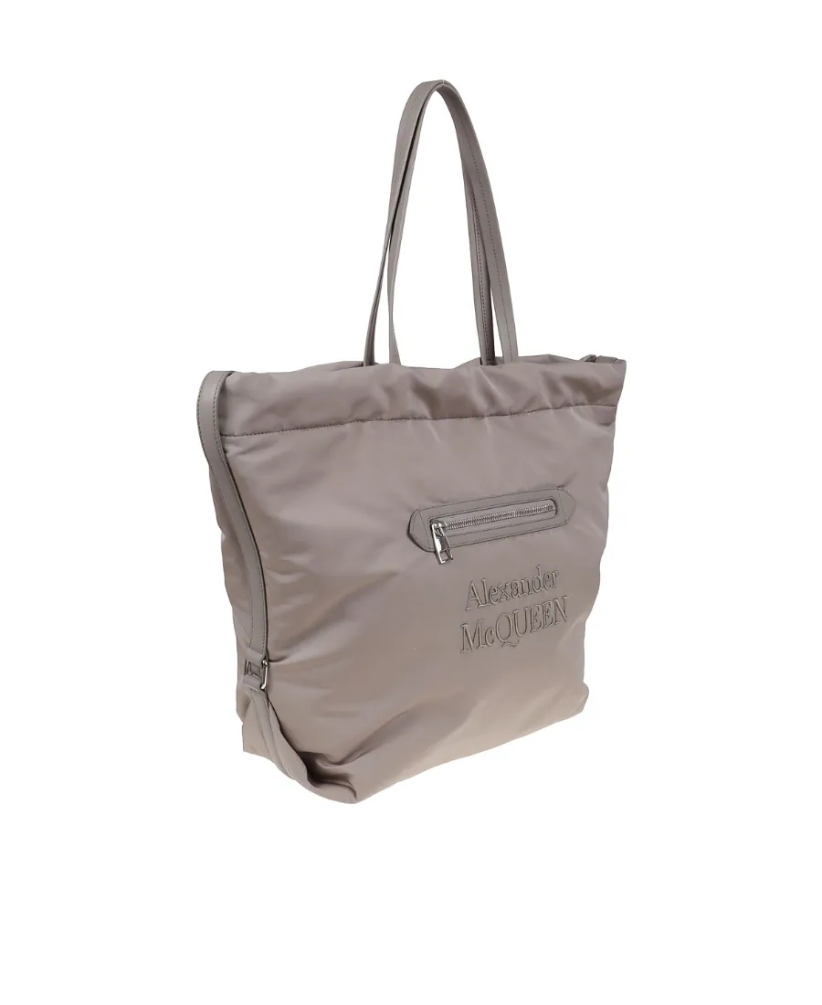 Embroidered-Logo Tote Bag