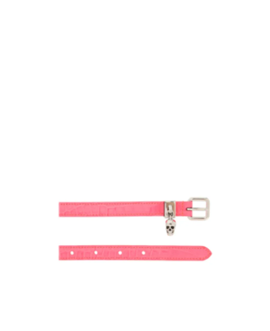 Skull Charm Buckle Belt
