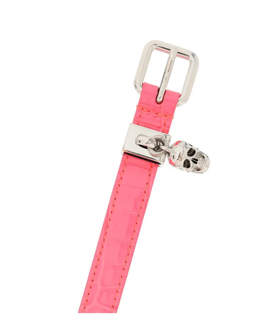 Skull Charm Buckle Belt