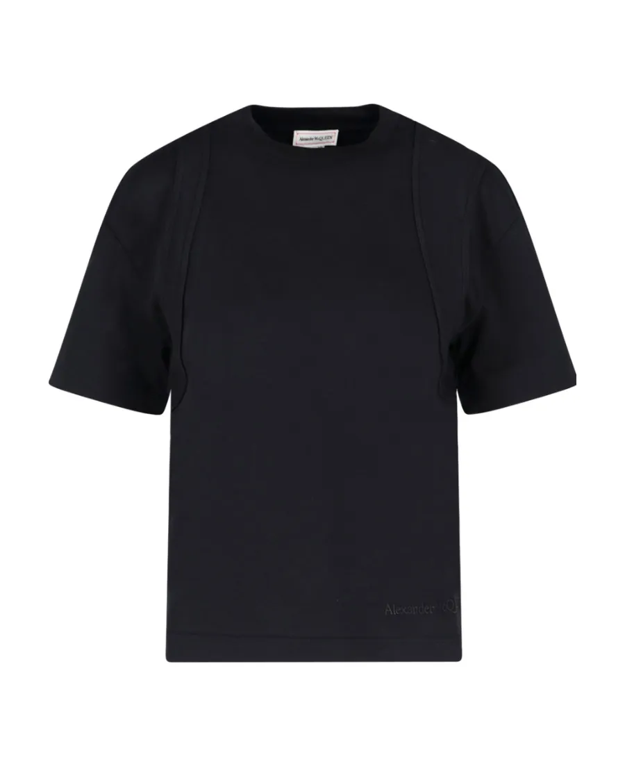 Seam-Detailed Crewneck T-Shirt