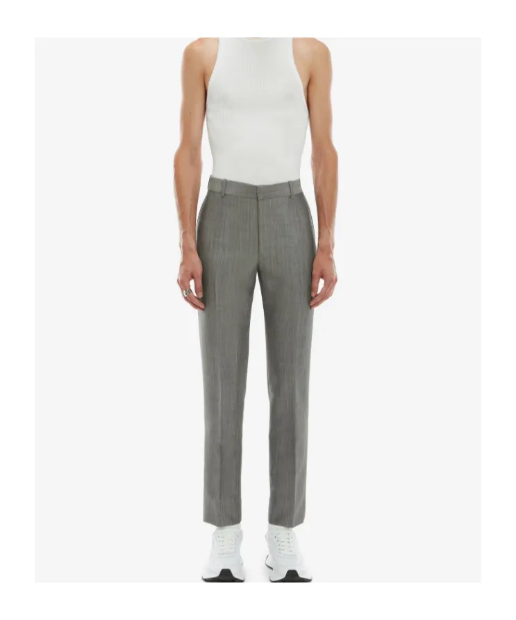 Straight-Leg Tailored Trousers