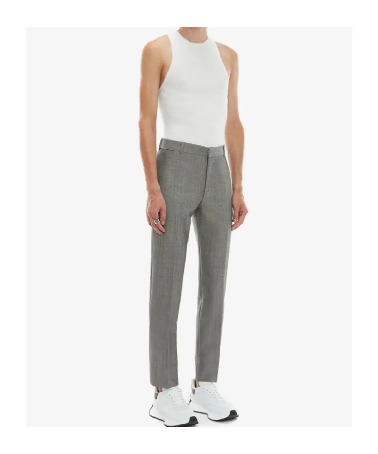 Straight-Leg Tailored Trousers