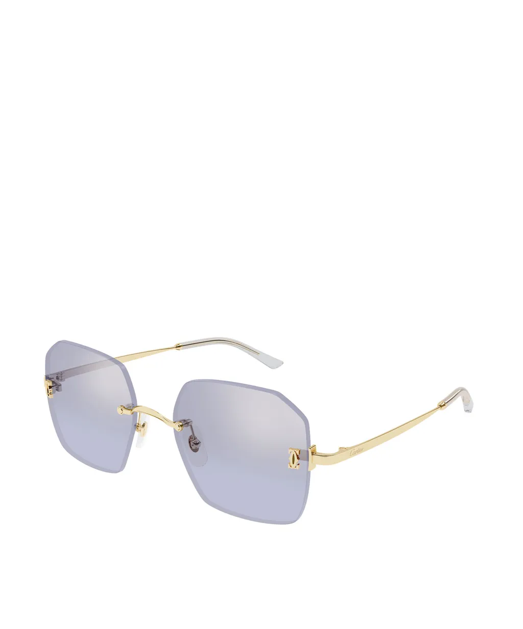 Frameless Geometric Sunglasses