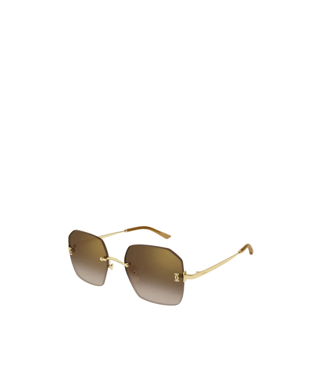 Frameless Geometric Sunglasses
