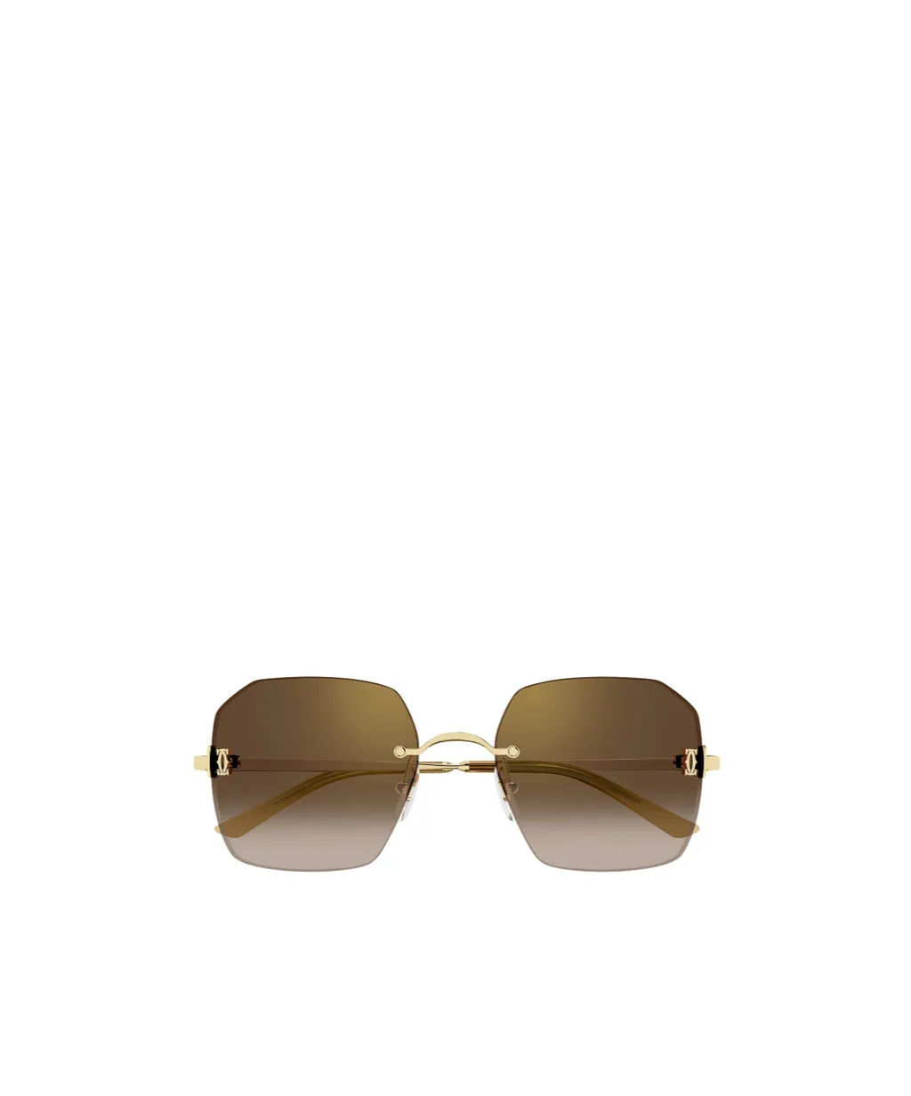 Frameless Geometric Sunglasses