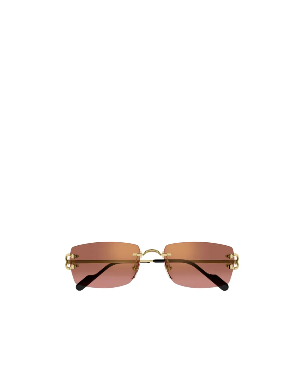 Rectangle-Rimless Sunglasses