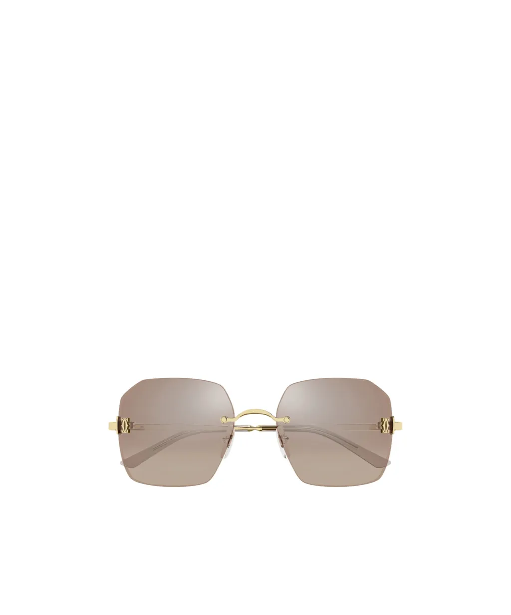 Frameless Geometric Sunglasses