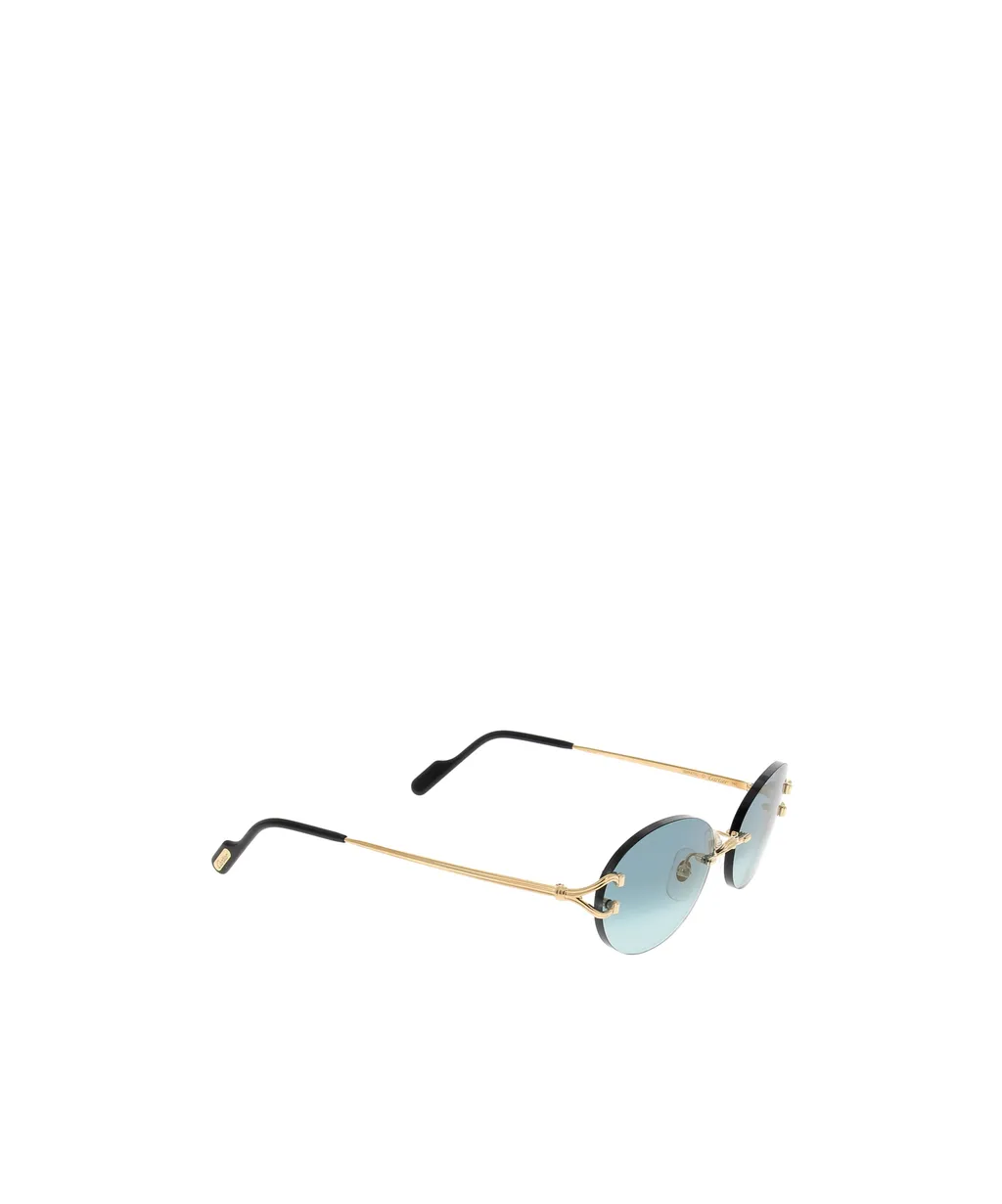 Oval-Frame Sunglasses