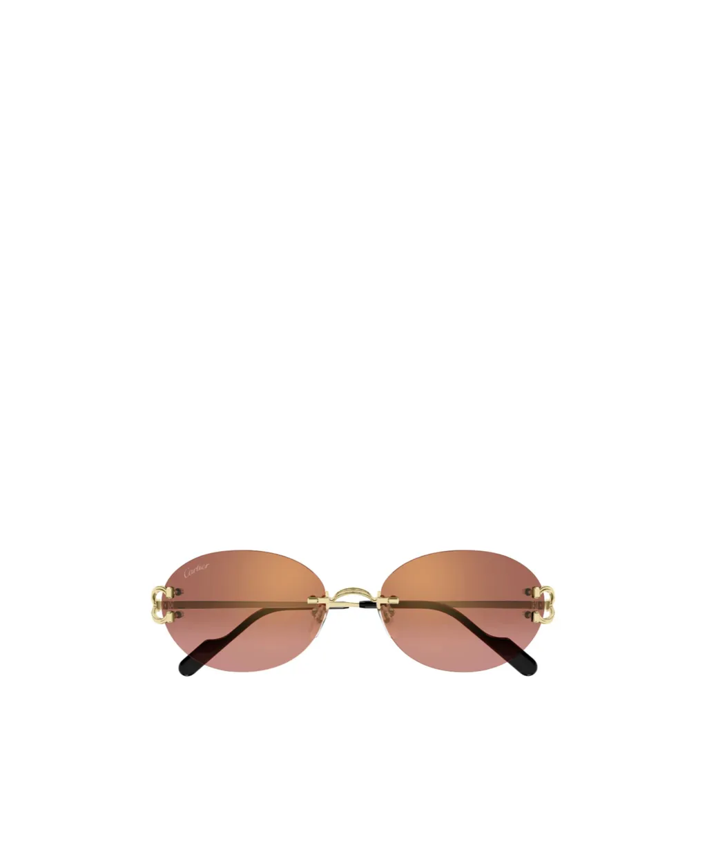 Oval-Frame Sunglasses