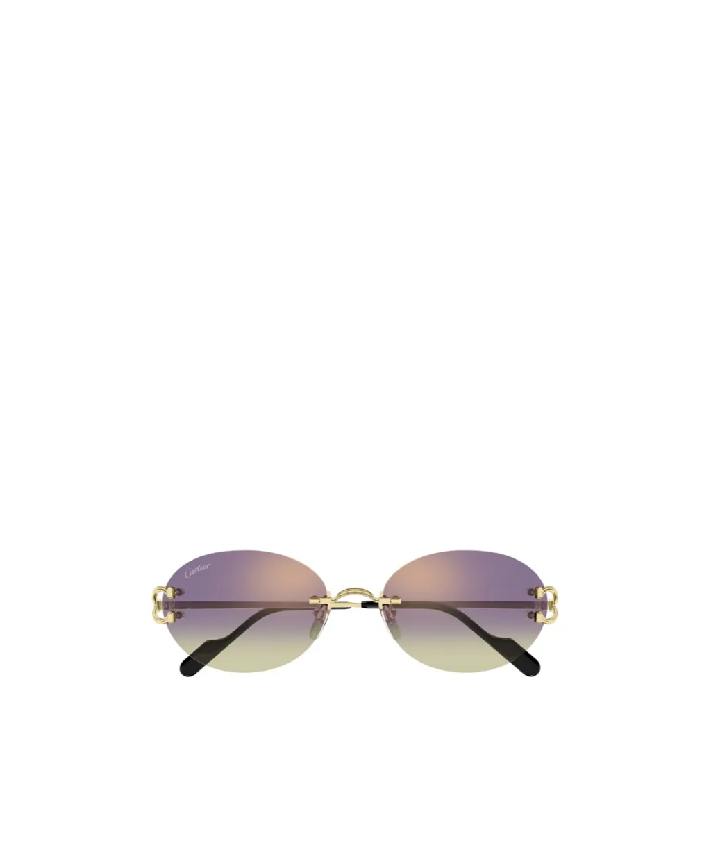 Oval-Frame Sunglasses