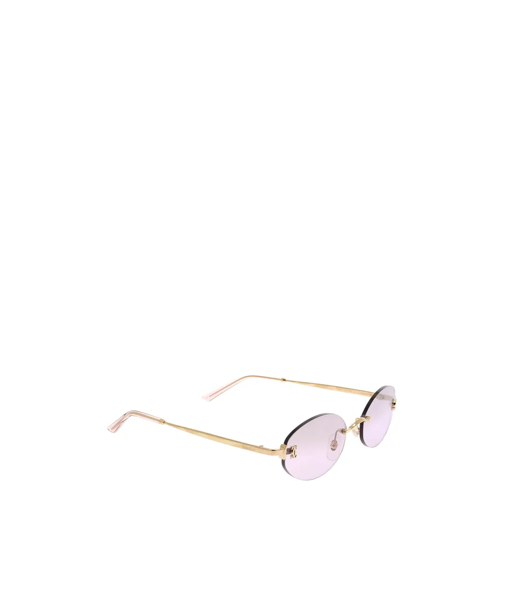 Frameless Oval Sunglasses