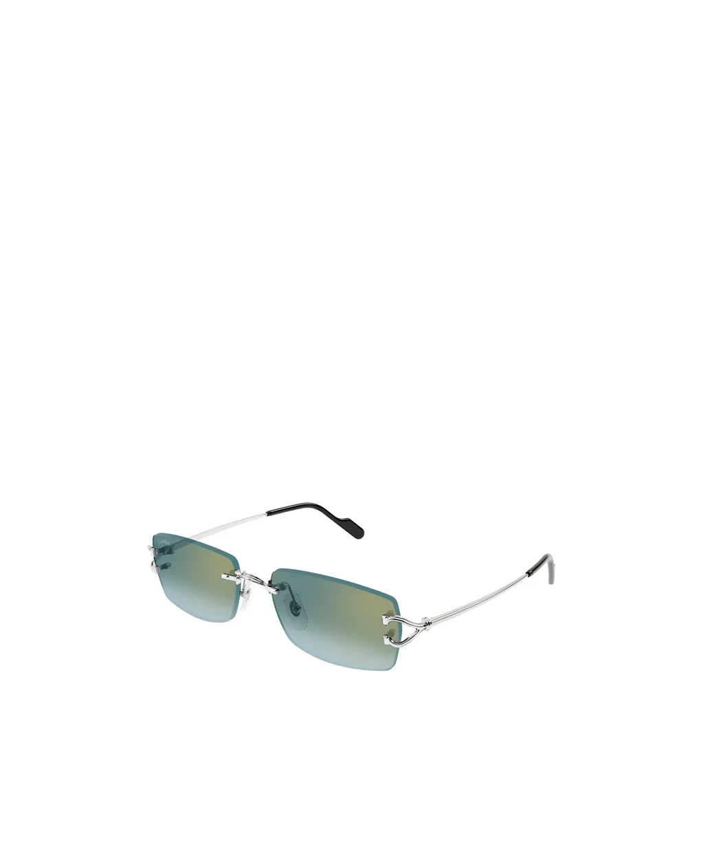 Rectangle-Rimless Sunglasses