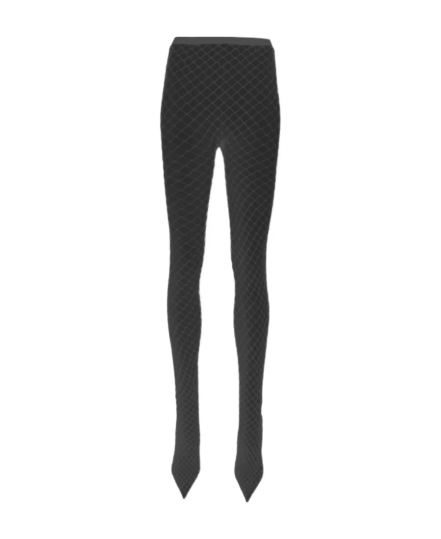 Knife Fishnet Pantaleggings Boots
