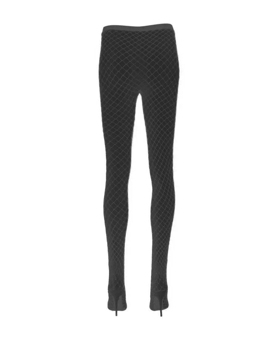 Knife Fishnet Pantaleggings Boots