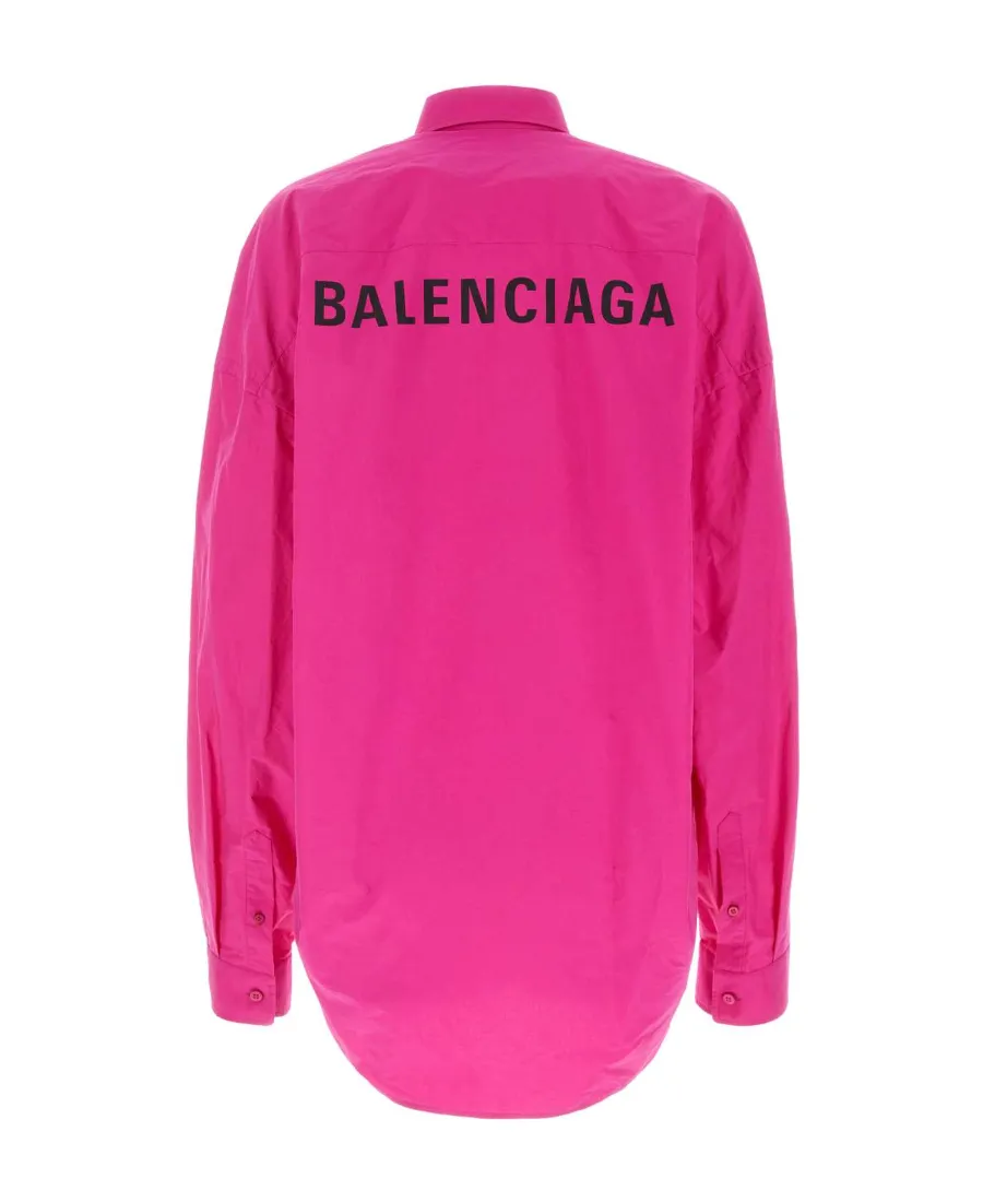 Logo Printed Back Buttoned Shirt