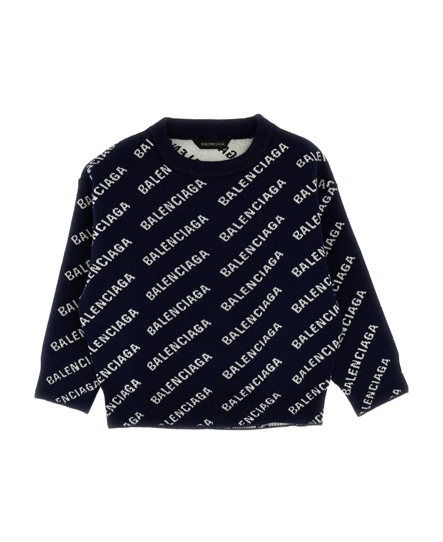 Logo-Intarsia Knitted Jumper