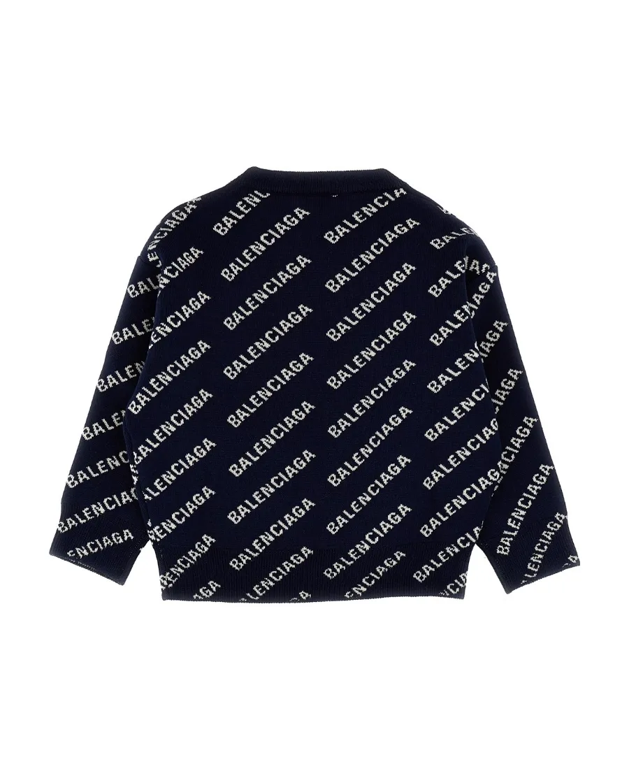 Logo-Intarsia Knitted Jumper