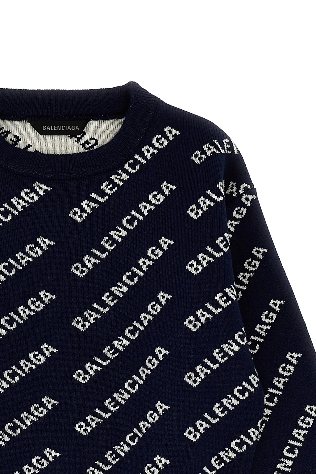 Logo-Intarsia Knitted Jumper