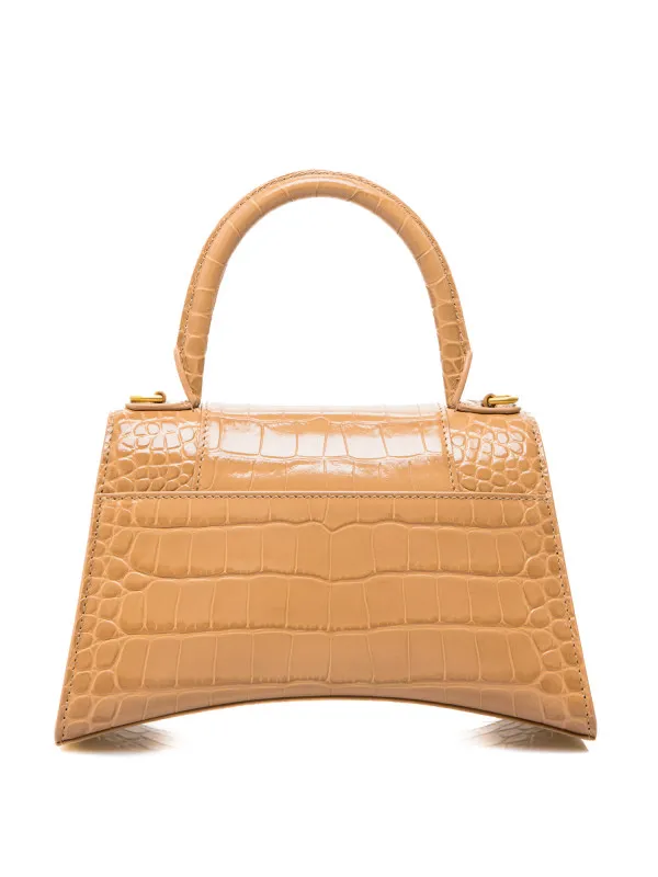 Hourglass Embossed Small Handbag