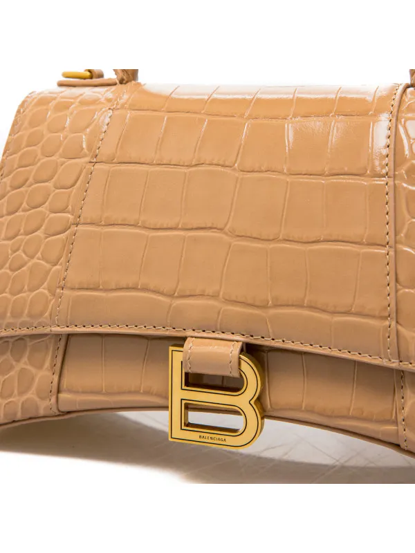 Hourglass Embossed Small Handbag