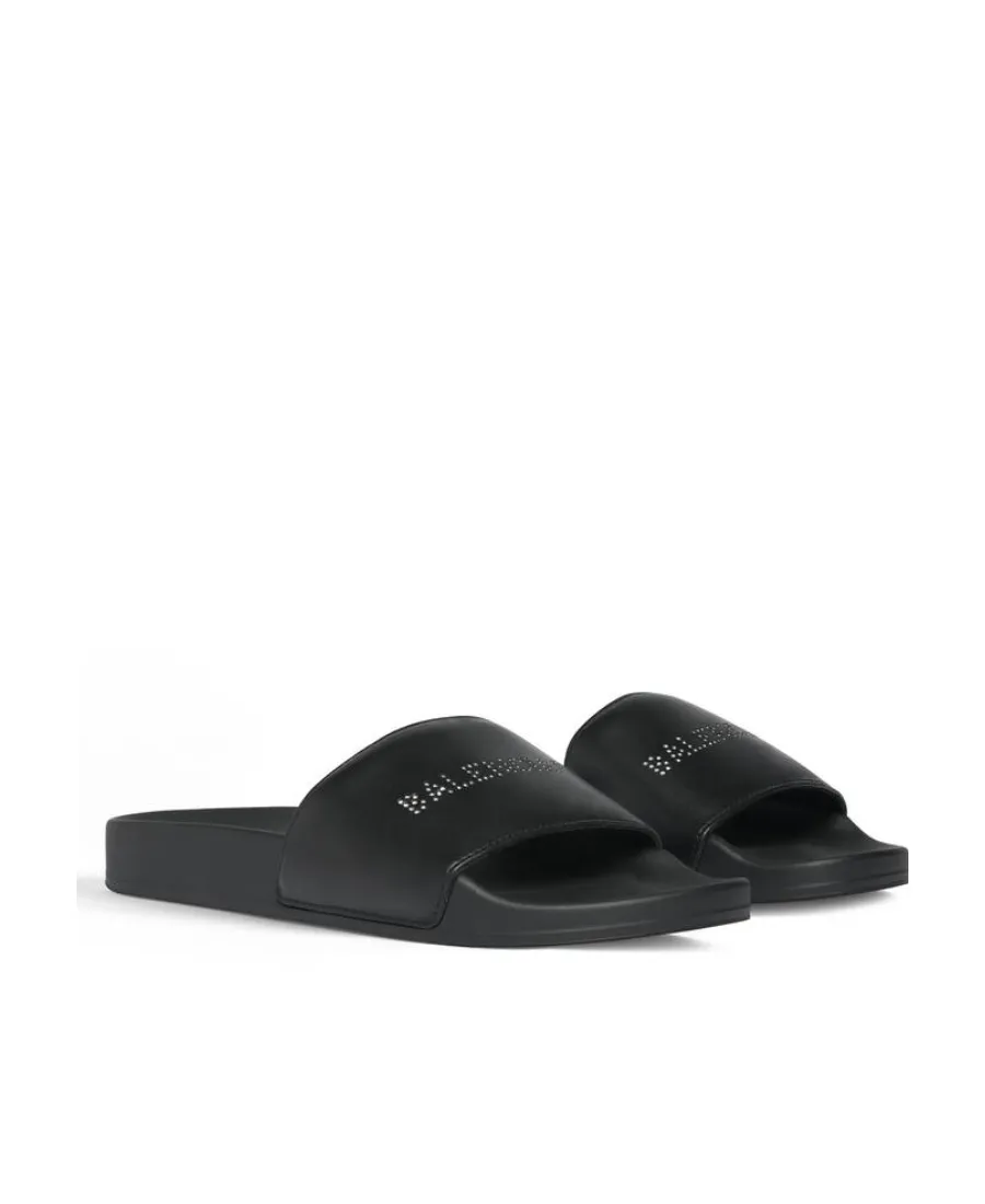 Pool Slide Sandals With Rhinestones