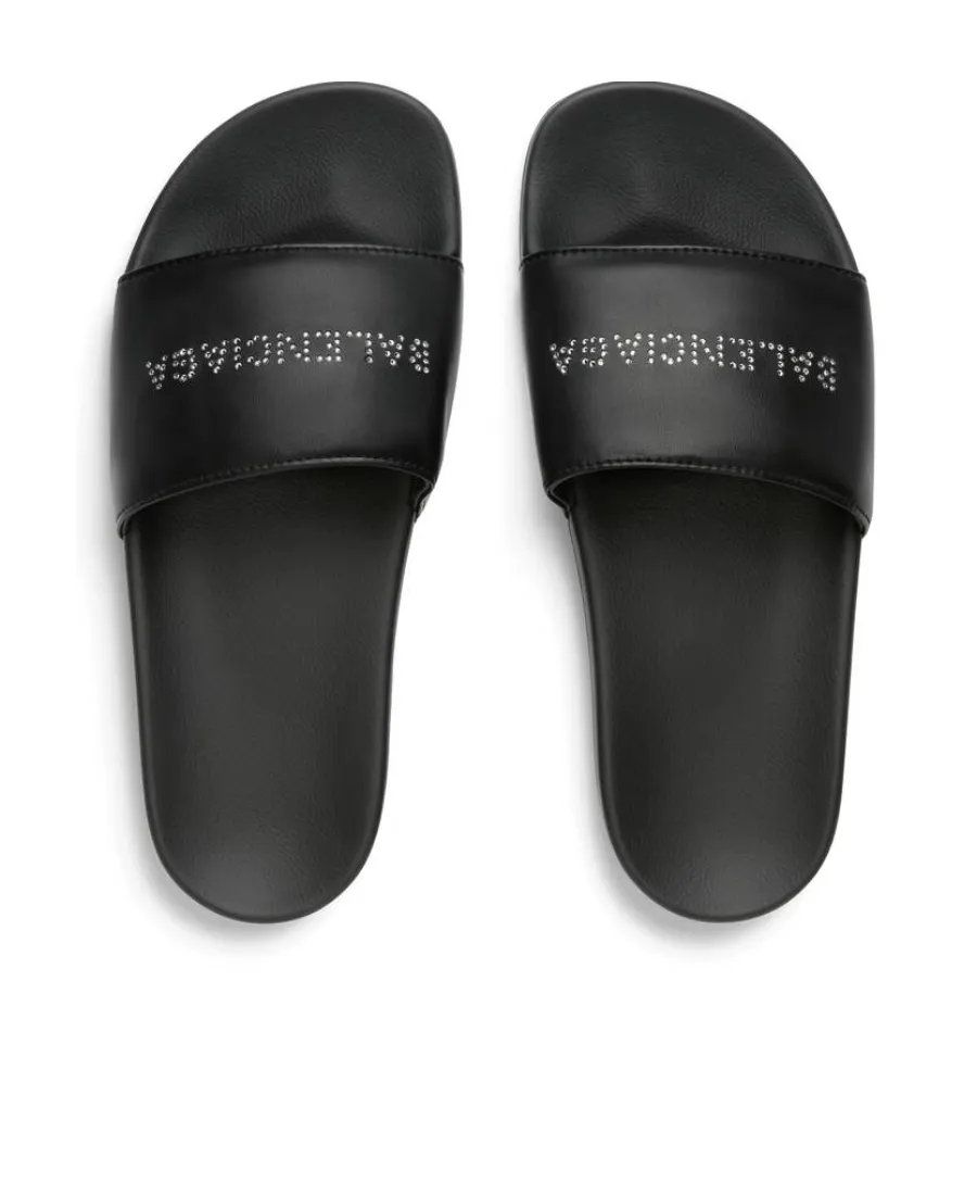 Pool Slide Sandals With Rhinestones