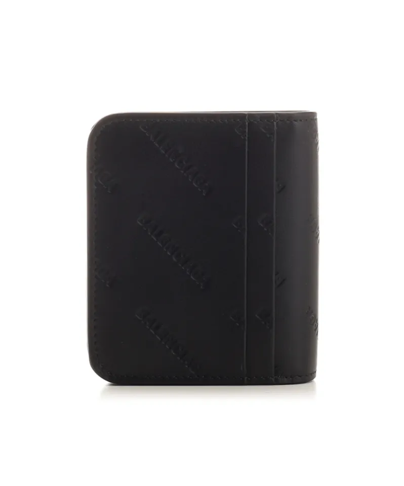 Logo Embossed Cash Flap Cardholder