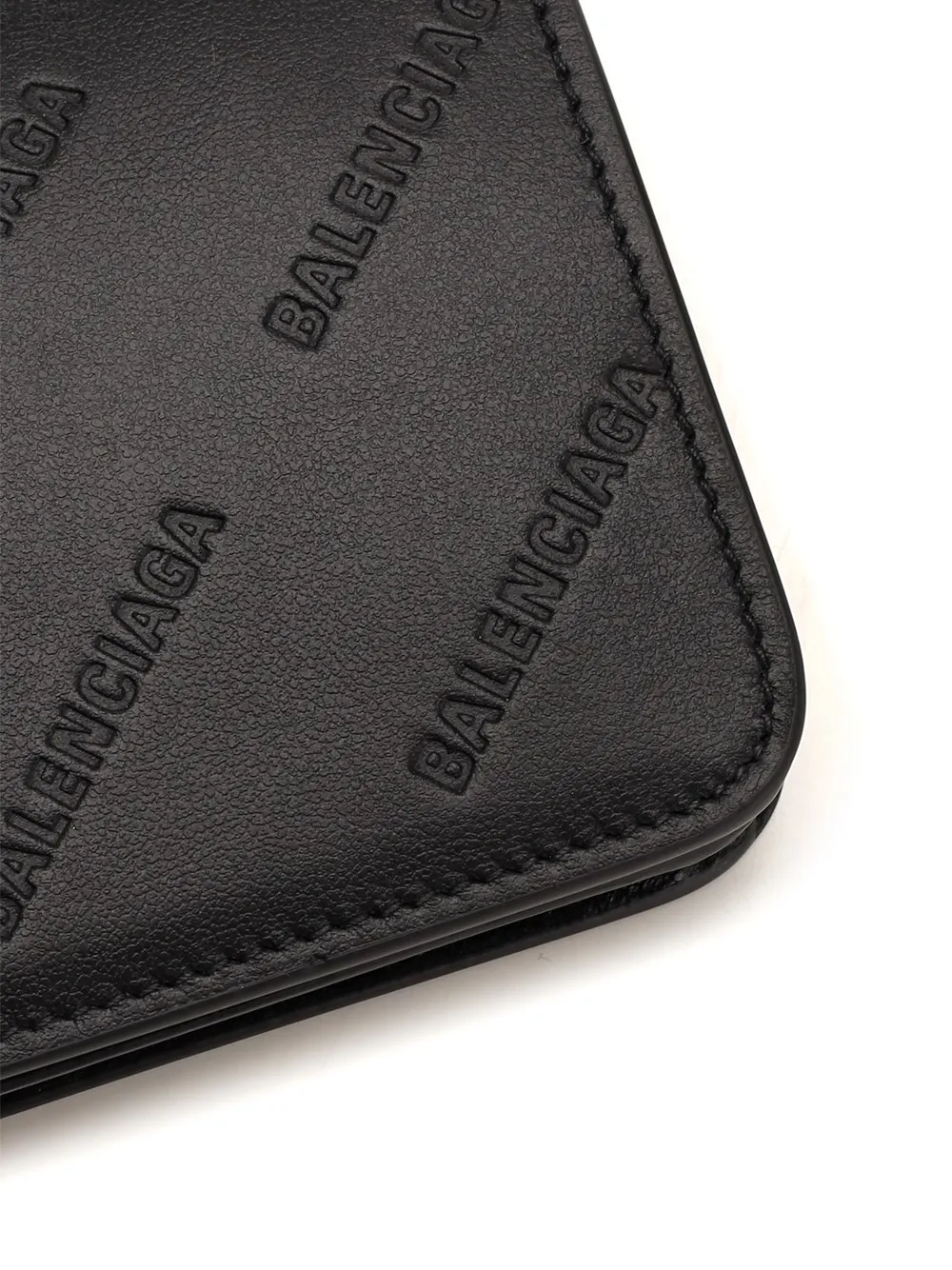 Logo Embossed Cash Flap Cardholder
