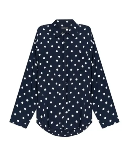 Polka Dot Long-Sleeved Shirt