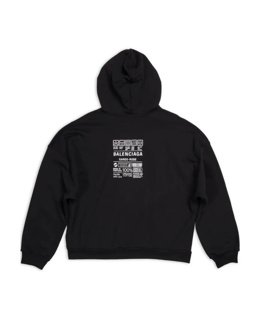 Logo Printed Long-Sleeved Hoodie