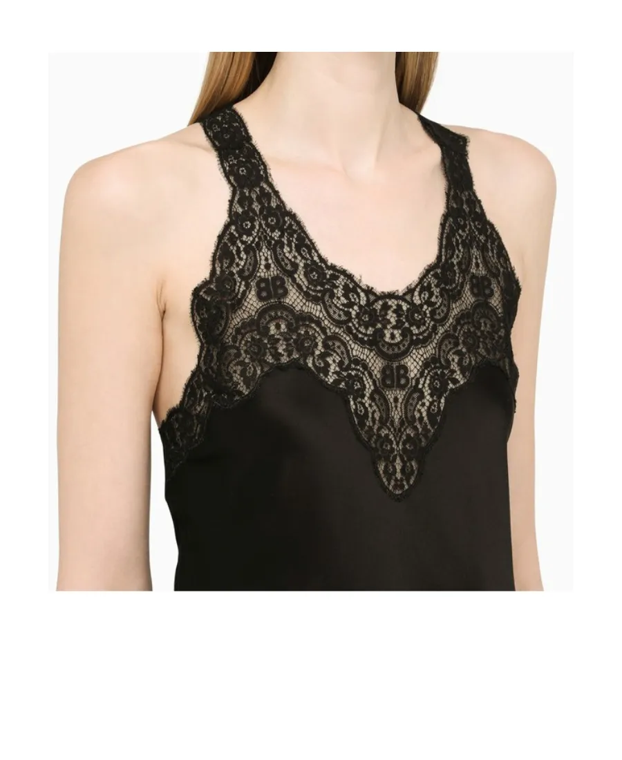 Lace-Detail Tank Top