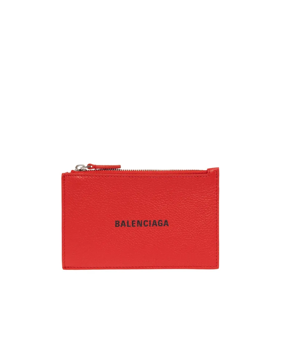 Logo-Print Leather Wallet