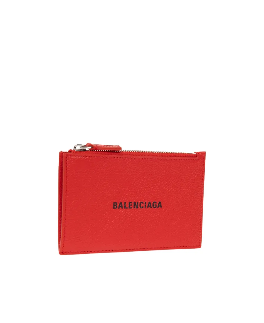 Logo-Print Leather Wallet