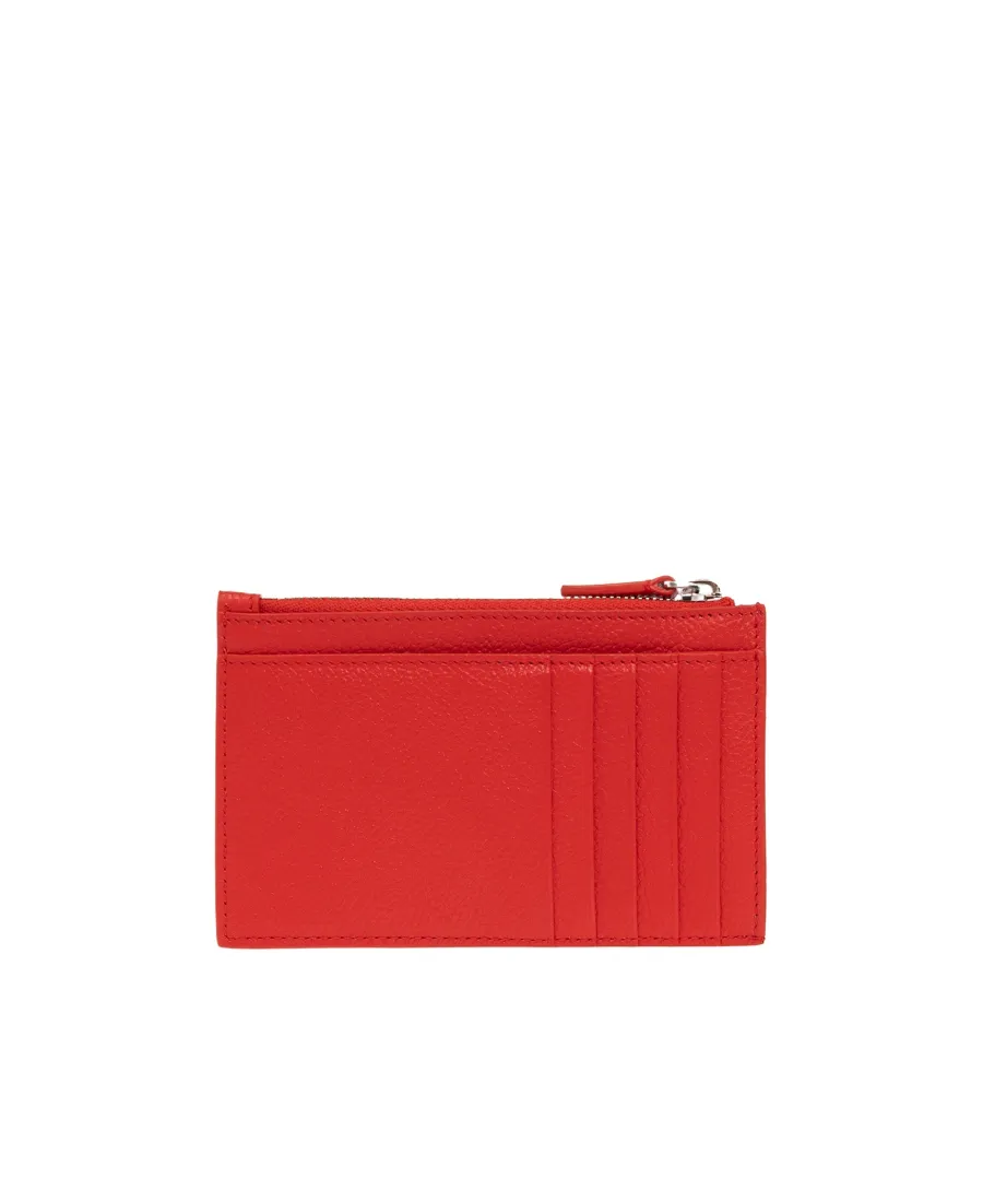 Logo-Print Leather Wallet