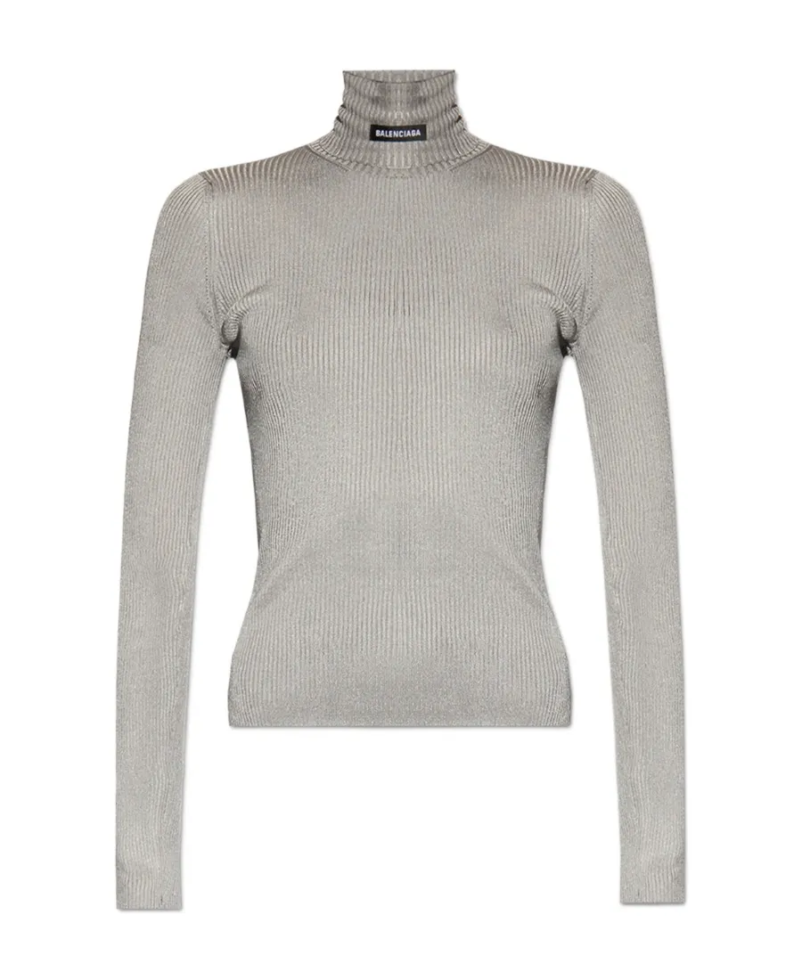 Logo Ribbed Knit Jumper