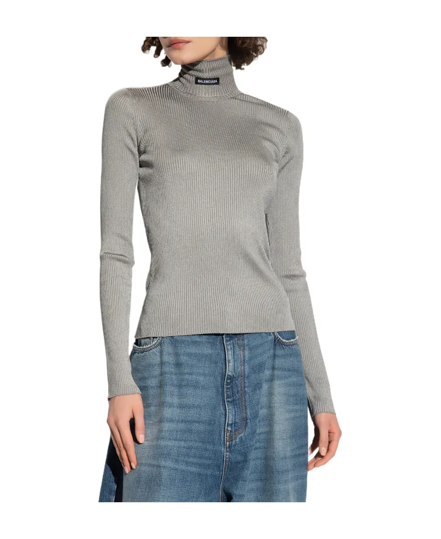 Logo Ribbed Knit Jumper