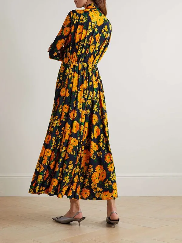 Floral-Print Maxi Dress
