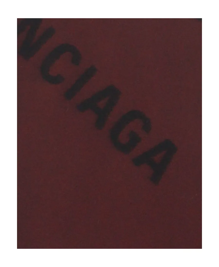 Brushed Wool-Knit Logo Scarf