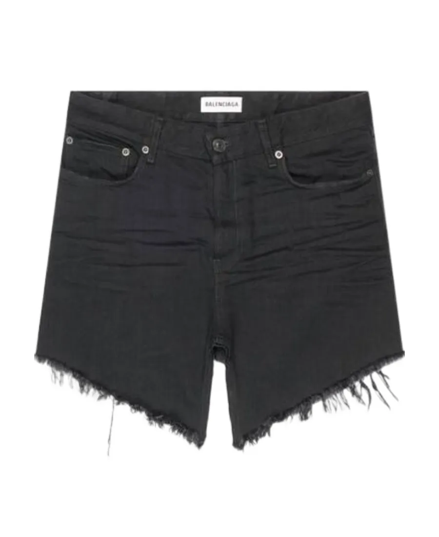 Frayed Edge Mini Denim Skirt