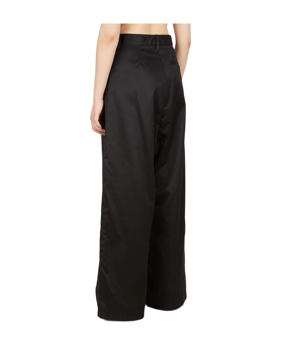 Drop-Crotch Wide-Leg Trousers