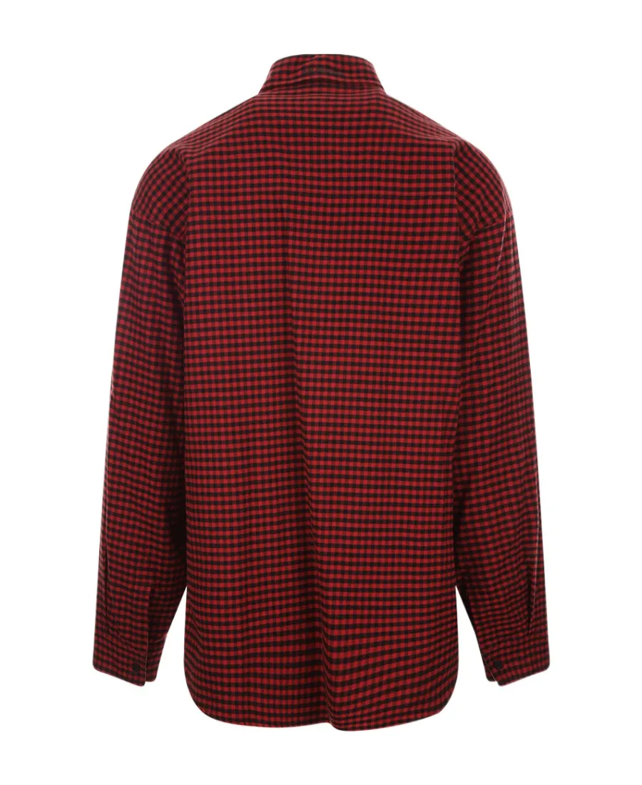 Checkered Reversible Oversized Shirt