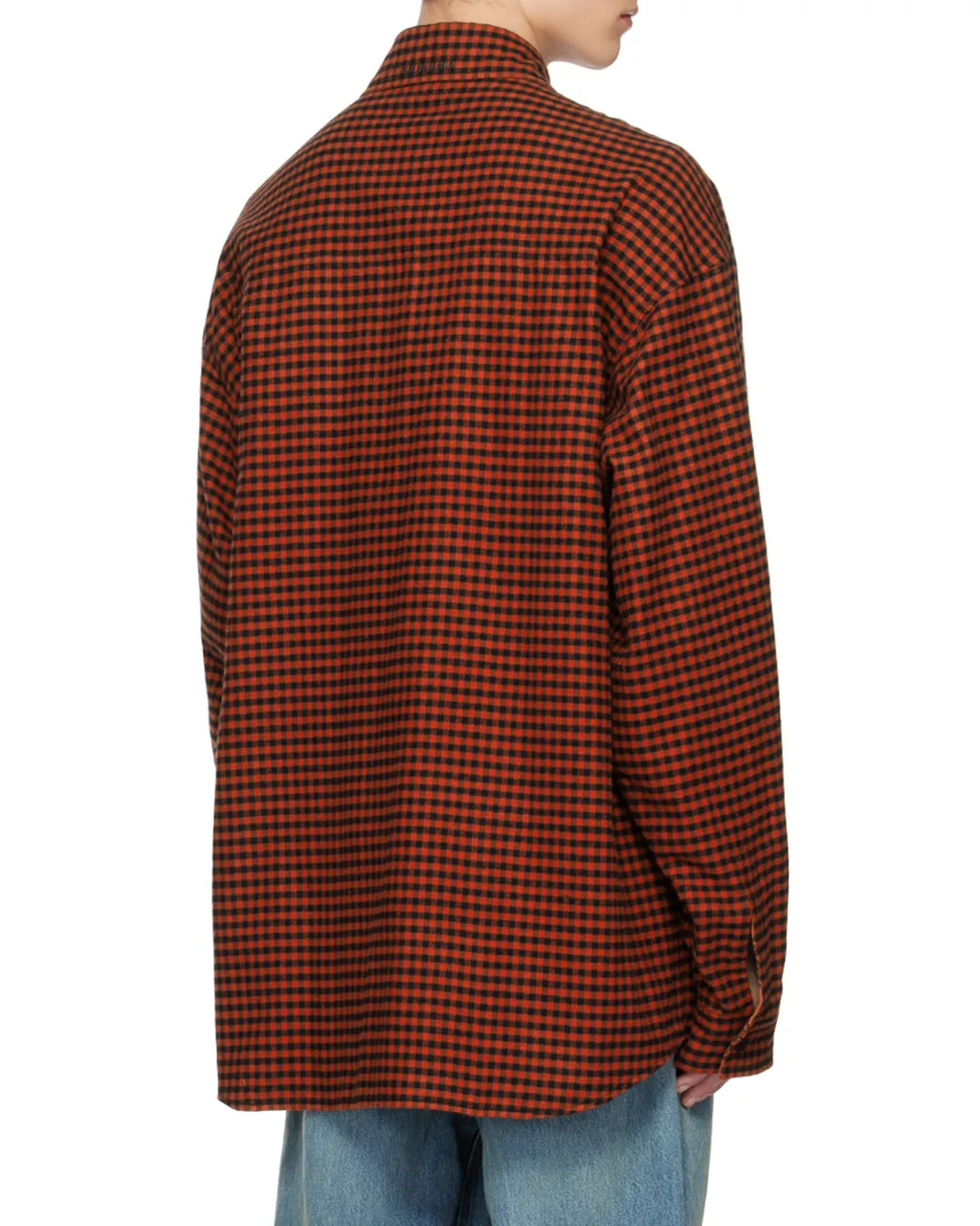 Checkered Reversible Oversized Shirt