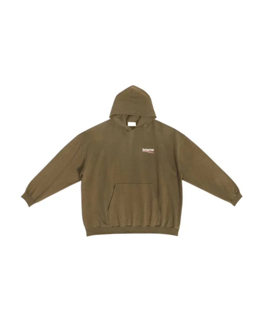 Logo Embroidered Oversized Hoodie