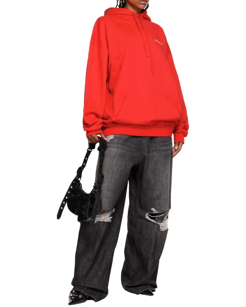 Logo Print Medium Fit Hoodie